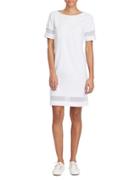 Lauren Ralph Lauren Mesh-insert Short-sleeve Dress