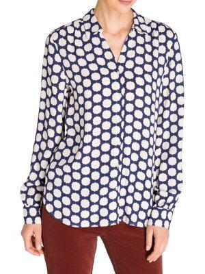 Olsen Rustic Luxury Circle-print Blouse