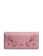 Coach Floral Leather Continental Wallet