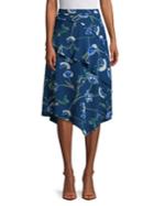 Ivanka Trump Floral Tiered Midi Skirt