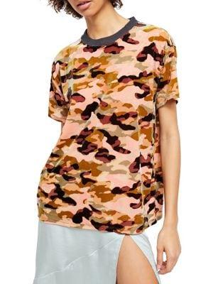 Free People Bold Print Short-sleeve Tee