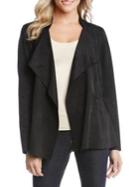 Karen Kane Drape Faux Suede Jacket