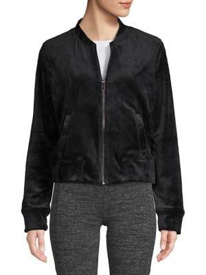 Marc New York Performance Velvet Bomber Jacket