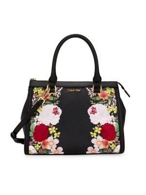 Calvin Klein Mercy Floral Satchel