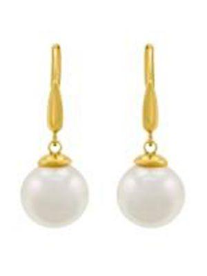 Majorica 12mm White Pearl Drop Earrings