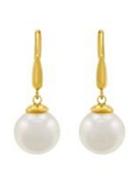 Majorica 12mm White Pearl Drop Earrings