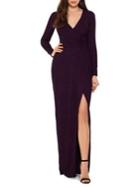 Betsy & Adam V-neck Sheath Gown