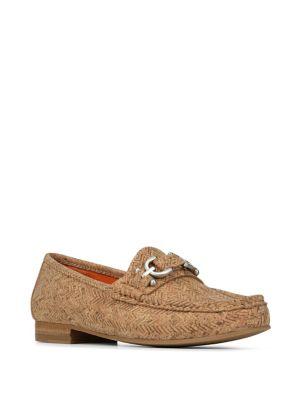 Donald J Pliner Suzy Chevron Cork Loafers