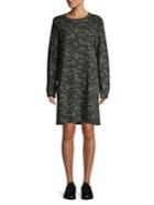 Askya Camouflage French Terry Shift Dress