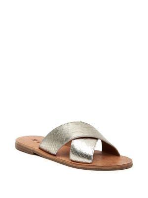 Frye Ally Crisscross Leather Slides