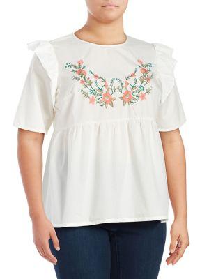 Junarose Plus Plus Cheryl Three-quarter Sleeve Blouse