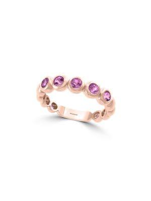 Effy 14k Rose Gold & Amethyst Link Ring