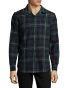 Dockers Premium Edition Plaid Flannel Cotton Casual Button-down Shirt