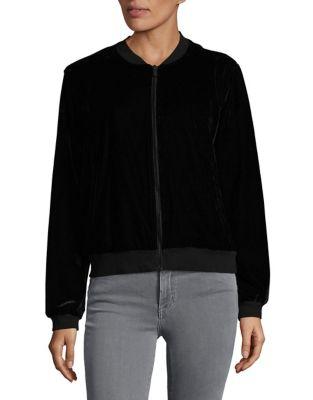 Two By Vince Camuto Velvet Bomber Jacket