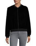 Two By Vince Camuto Velvet Bomber Jacket