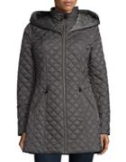 Laundry By Shelli Segal Hooded Quilted Jacket