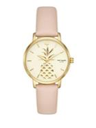 Kate Spade New York Metro Leather-strap Watch