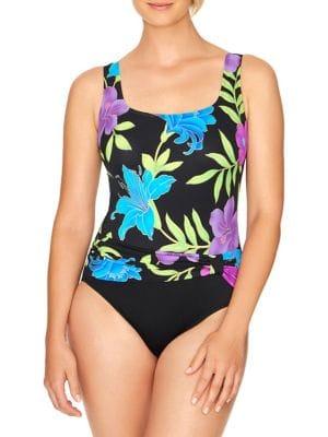 Longitude One-piece Casanova Sash Floral Swimsuit