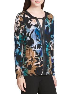 Calvin Klein Printed Long-sleeve Top