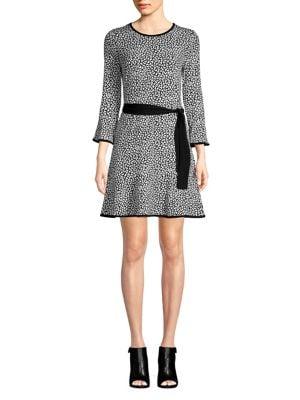 Michael Michael Kors Petite Butterfly Flounce Tie Dress