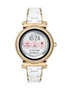 Michael Kors Access Sofie Touchscreen Goldtone Silicone Strap Smart Watch