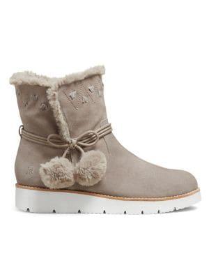 Jack Rogers Vera Suede Faux-fur Boots