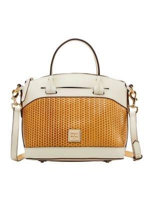 Dooney & Bourke Beacon Weave Domed Leather Satchel