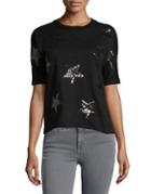 Design Lab Lord & Taylor Sequin Star Top