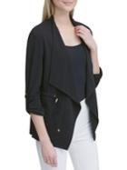 Calvin Klein Tabbed Drawcord Open Wing Jacket