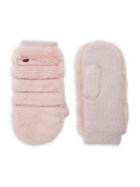 Ugg Faux Fur & Knit Combo Mittens