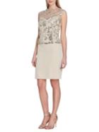 Tahari Arthur S. Levine Two Piece Metallic Dress And Cape Set