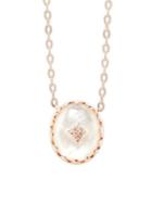 Nadri Birdie Clear Quartz, Crystal And White Mother-of-pearl Pendant Necklace