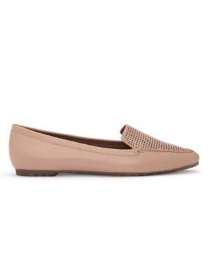 Me Too Almond Alegra Perforated Leather Loafers
