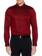 Perry Ellis Slim Fit Solid Button-down Shirt