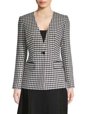 Calvin Klein Houndstooth-print Blazer