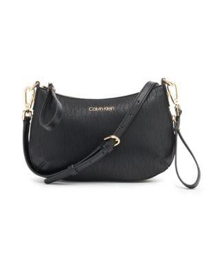 Calvin Klein Elaine Logo Faux Leather Crossbody Bag