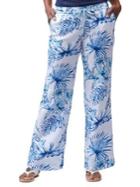 Tommy Bahama Tulum Tropical Linen Wide-leg Pants