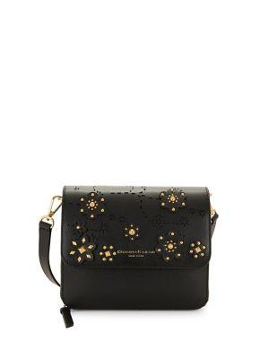 Donna Karan Floral Studded Crossbody Bag