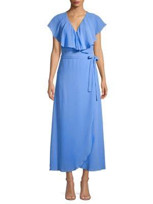 Vero Moda Ruffle Flounce Wrap Dress