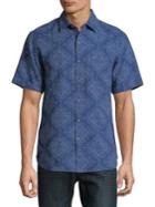 Tommy Bahama Geo De Mayo Cotton Camp Shirt