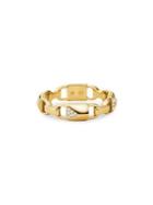 Michael Kors Marcer Link 14k Gold-plated And Crystal Ring