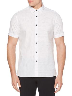 Perry Ellis Short Sleeve Button-down Shirt