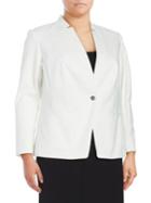 Vince Camuto Plus Plus One-button Blazer