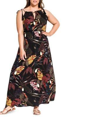 City Chic Plus Canopy Maxi Dress