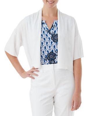 Olsen Drop-shoulder Crop Cardigan