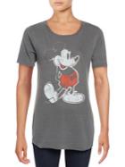 Junk Food Distressed Mickey Mouse Graphic T-shirt
