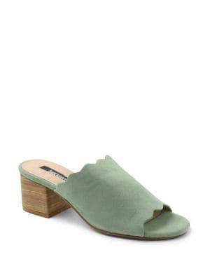 Kensie Hajari Suede Heeled Slides