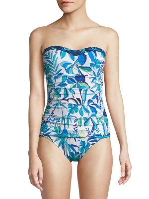 Tommy Bahama One-piece Shirred Bandeau Swimsuit