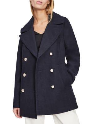 Miss Selfridge Buttoned Military Coat