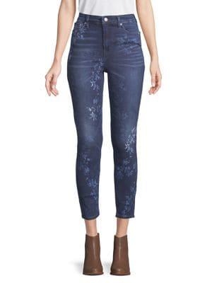 Lucky Brand Floral High-rise Skinny Jeans